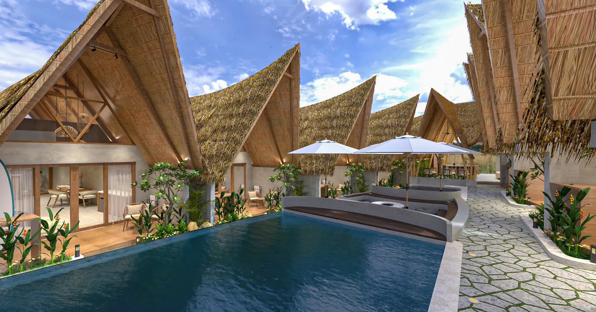 villa in Nunggalan, Bukit, Bali