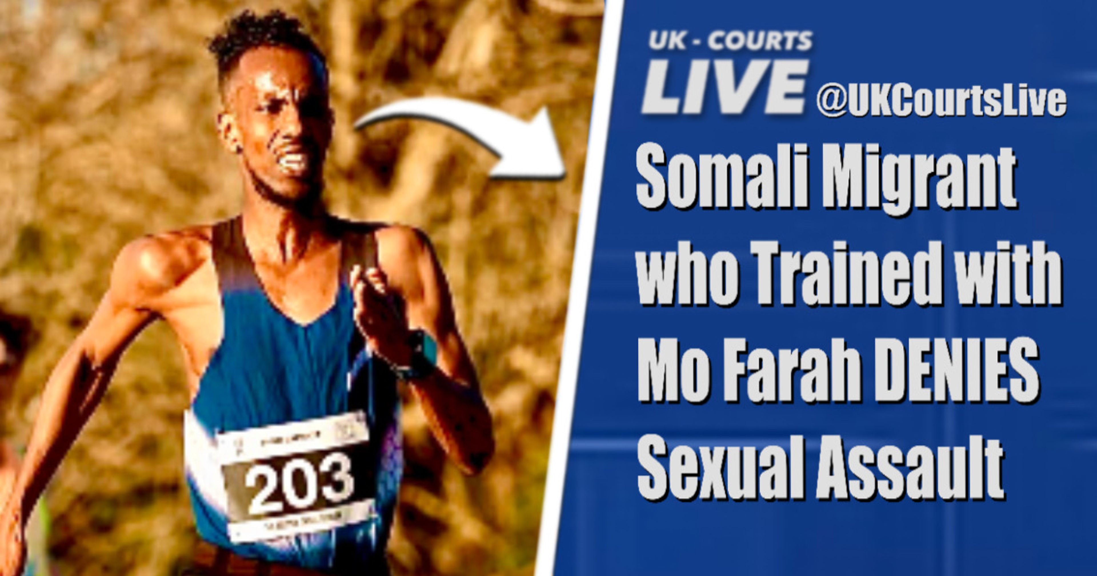 Migrant Runner Who Trained With Mo Farah Denies Sexual Assault