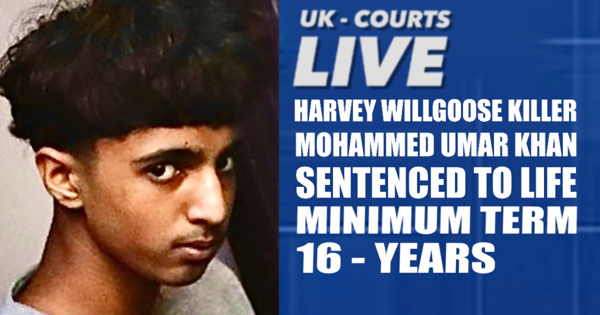 🔴 TEEN WHO MURDERED HARVEY WILLGOOSE SENTENCED