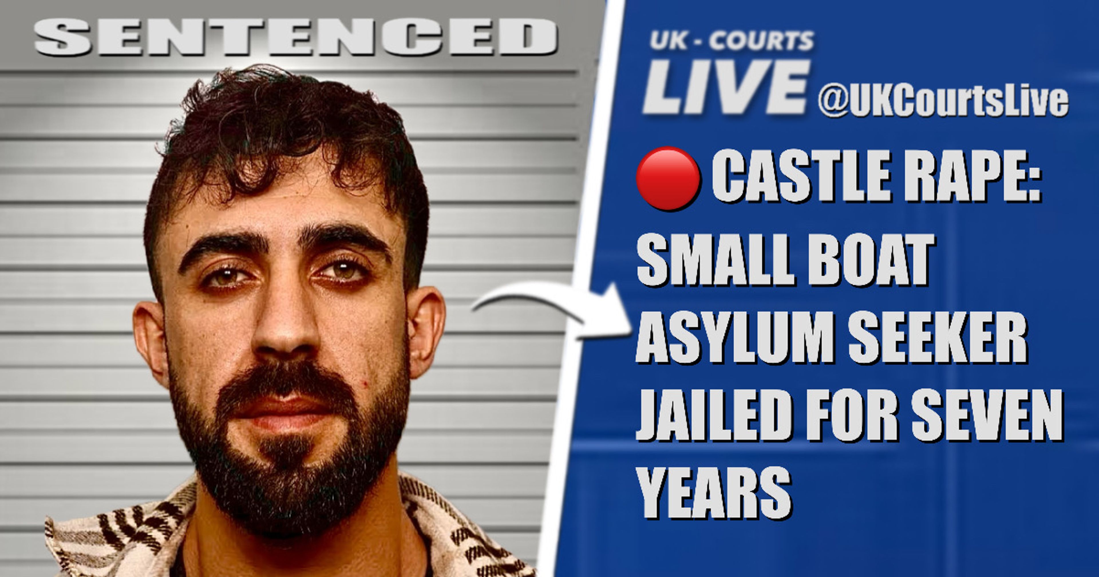 🔴 SMALL BOAT ASYLUM SEEKER JAILED FOR TAMWORTH CASTLE RAPE