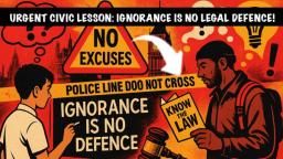 A Vital Civic Lesson: Ignorance of the Law Is Not a Defence