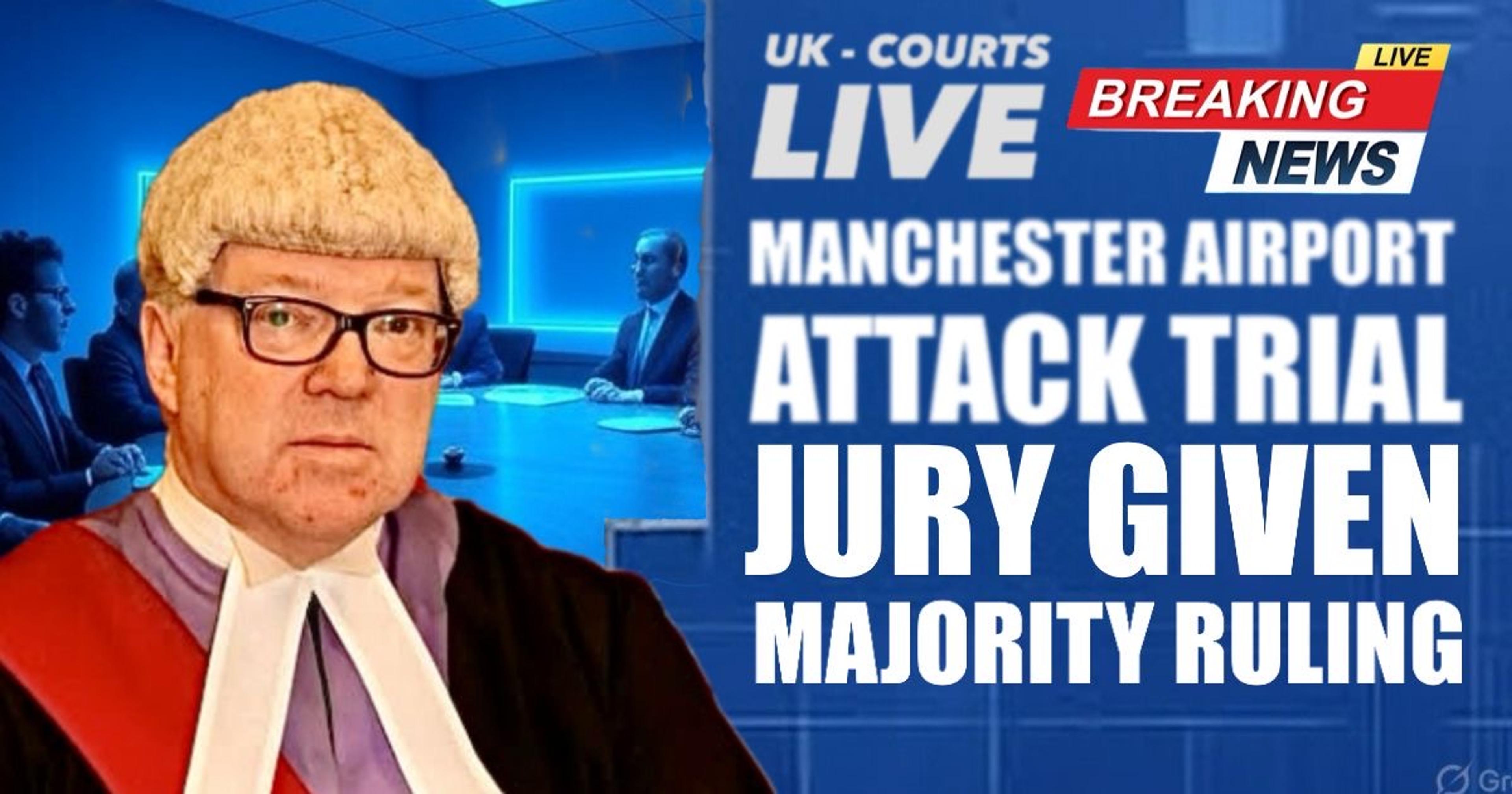 🔴 JURY IN MANCHESTER AIRPORT POLICE ASSAULT TRIAL MAY REACH MAJORITY VERDICT