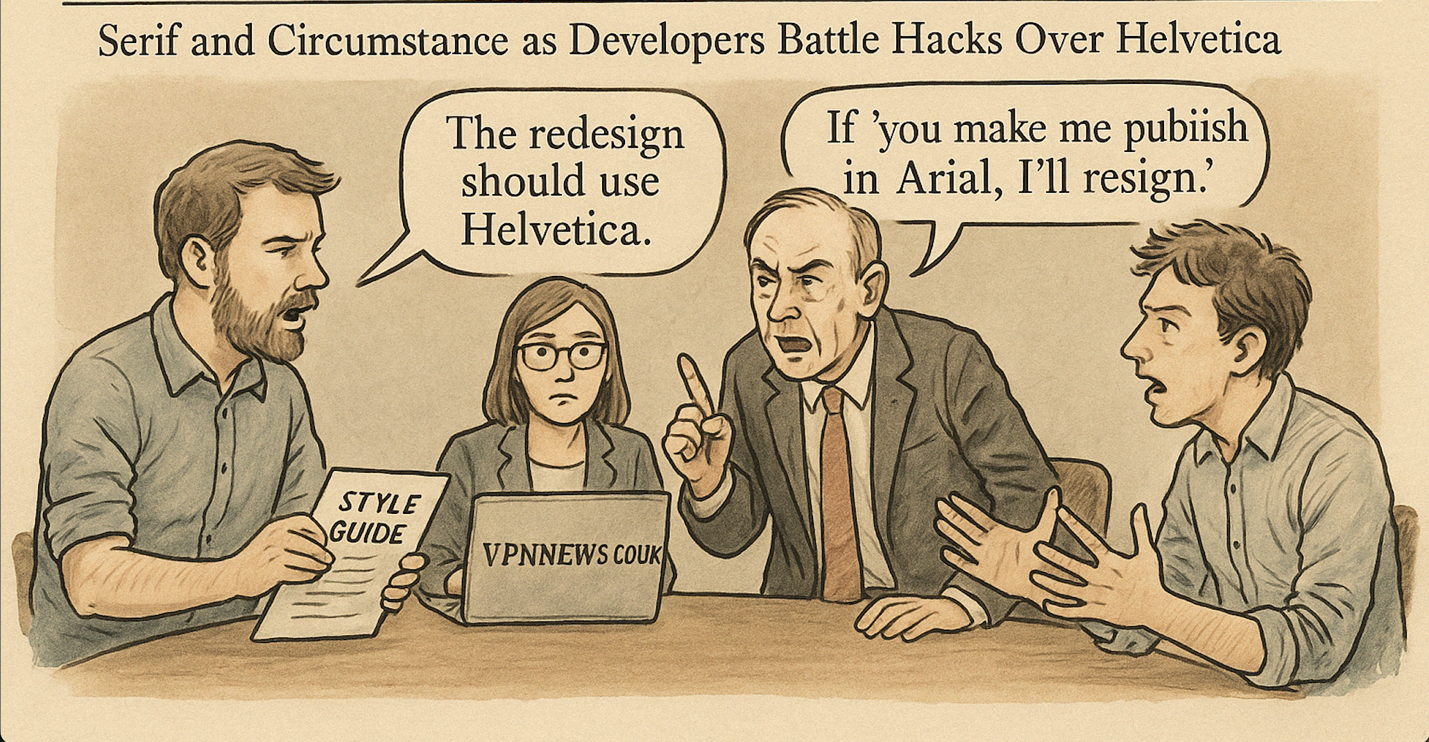 ARGUING OVER FONTS: A TYPEFACE TRAGEDY AT VPN NEWS