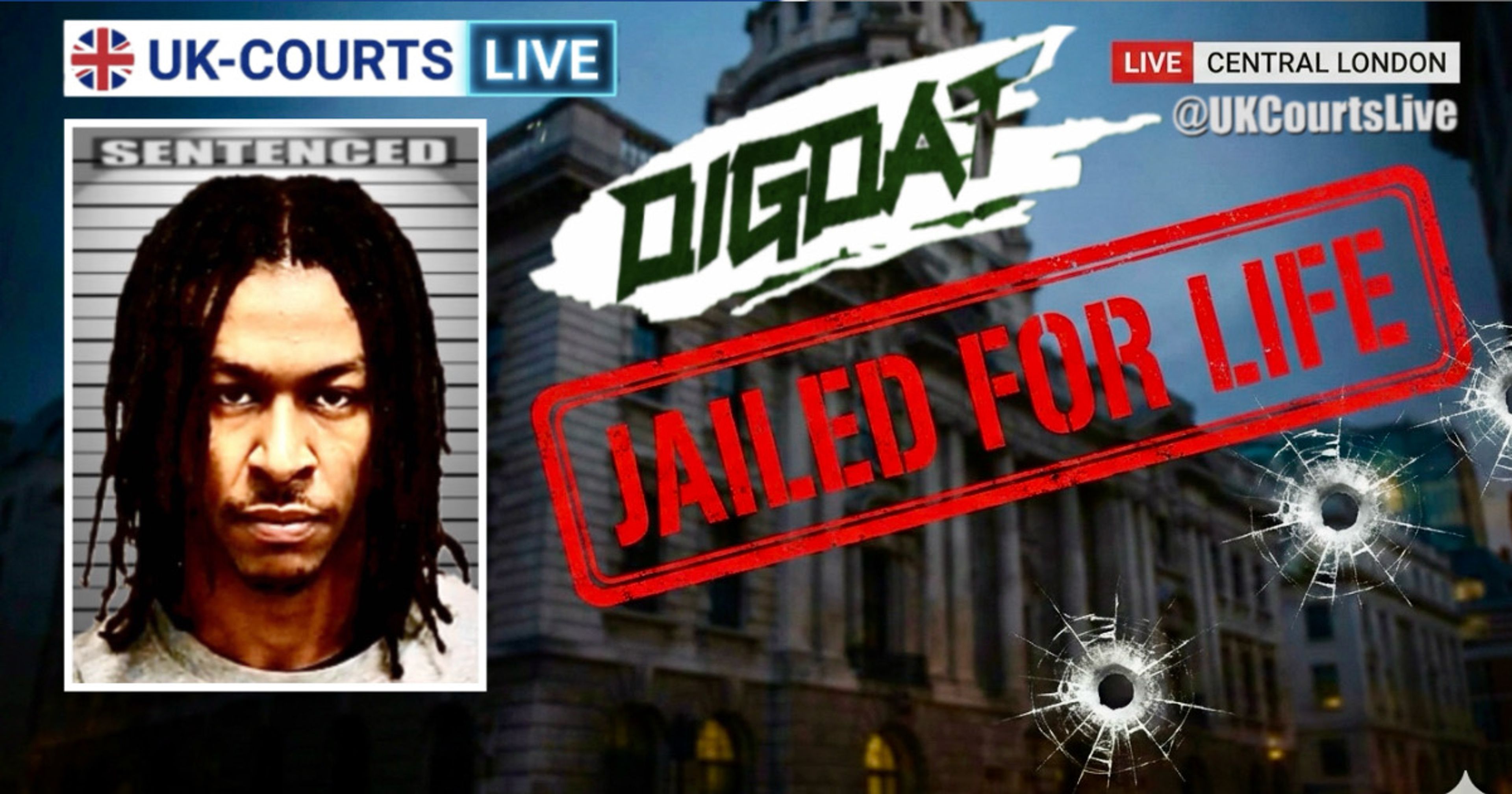 🔴 RAPPER DIGDAT JAILED FOR LIFE OVER NOTTING HILL DRIVE-BY SHOOTING