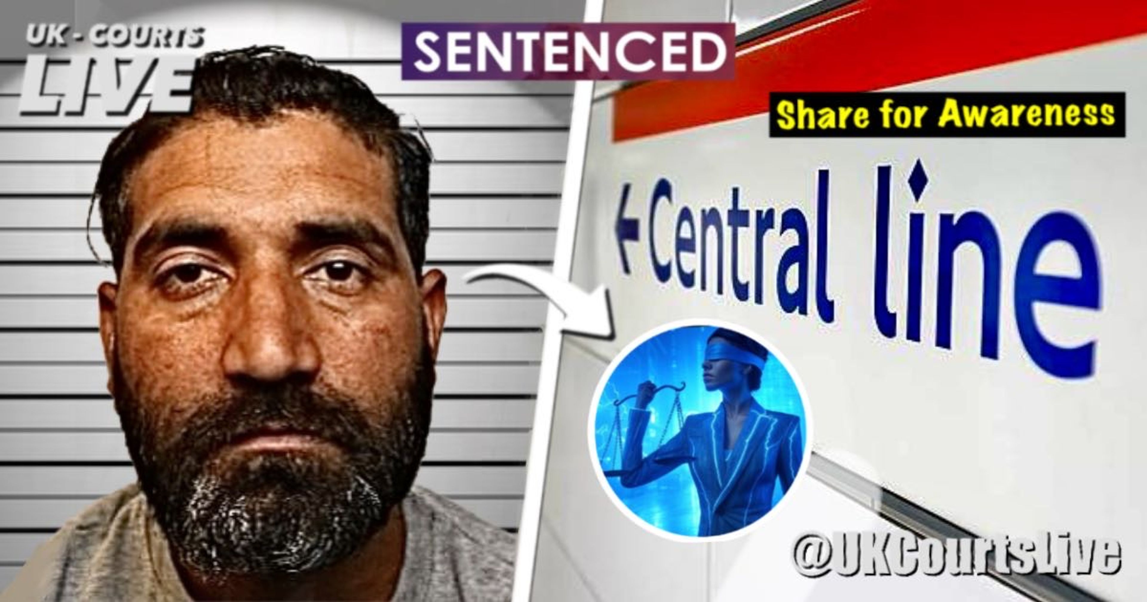 🔴 JATINDER SINGH JAILED 26 WEEKS FOR CENTRAL LINE SEXUAL ASSAULT