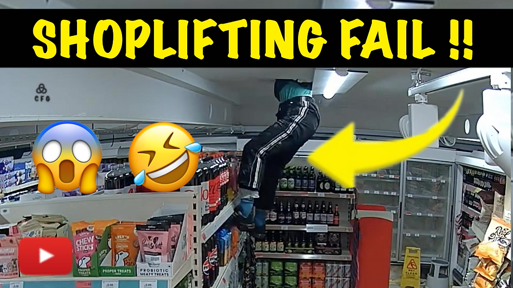 “VIDEO: Bungling Burglar Falls Through Ceiling in Hilarious Heist #Fail!”