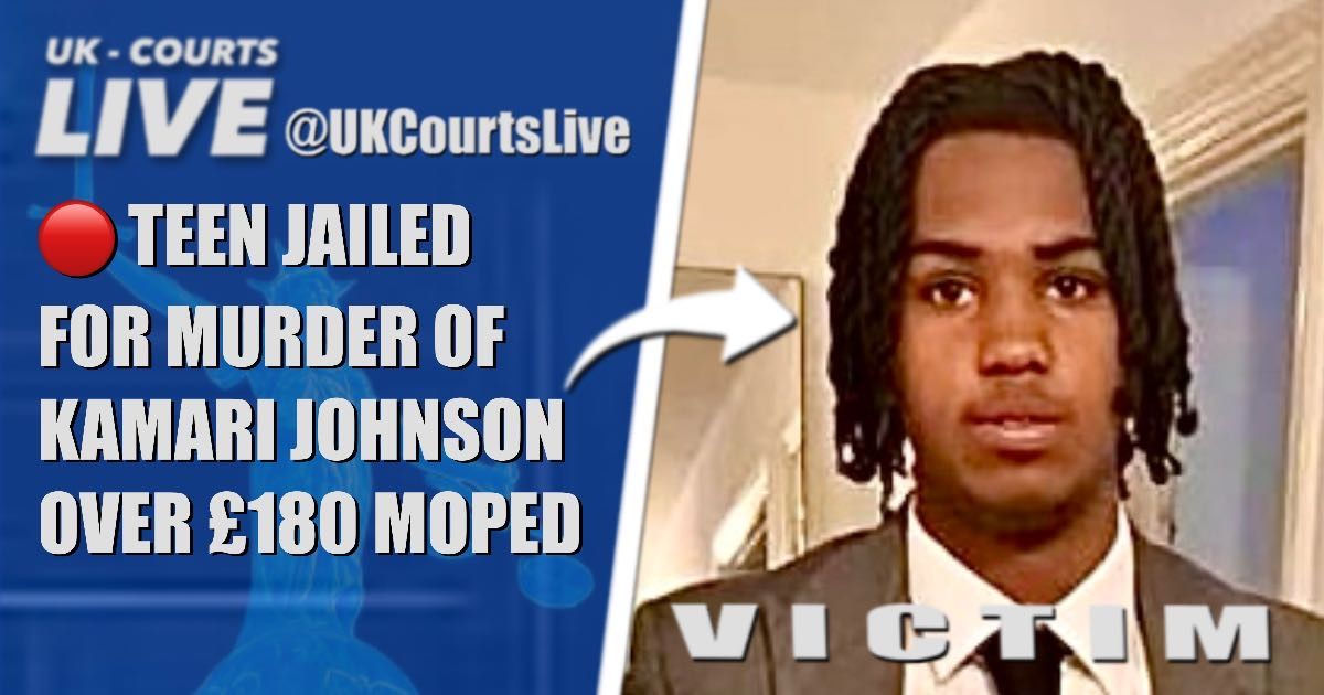 🔴 TEEN JAILED FOR MURDER OF KAMARI JOHNSON OVER £180 MOPED