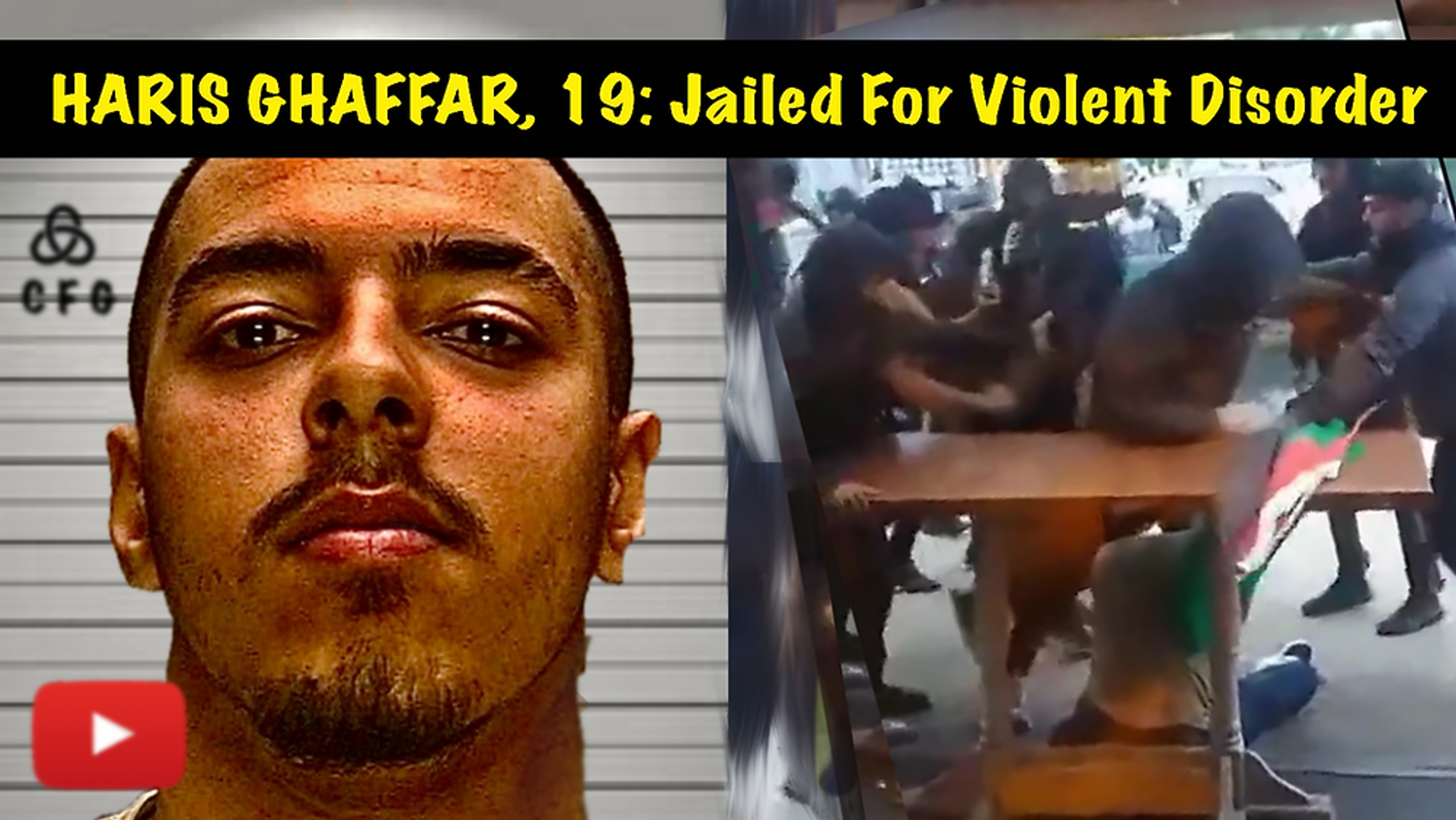 HARIS GHAFFAR, 19, Jailed For Violent Disorder in Bordesley Green