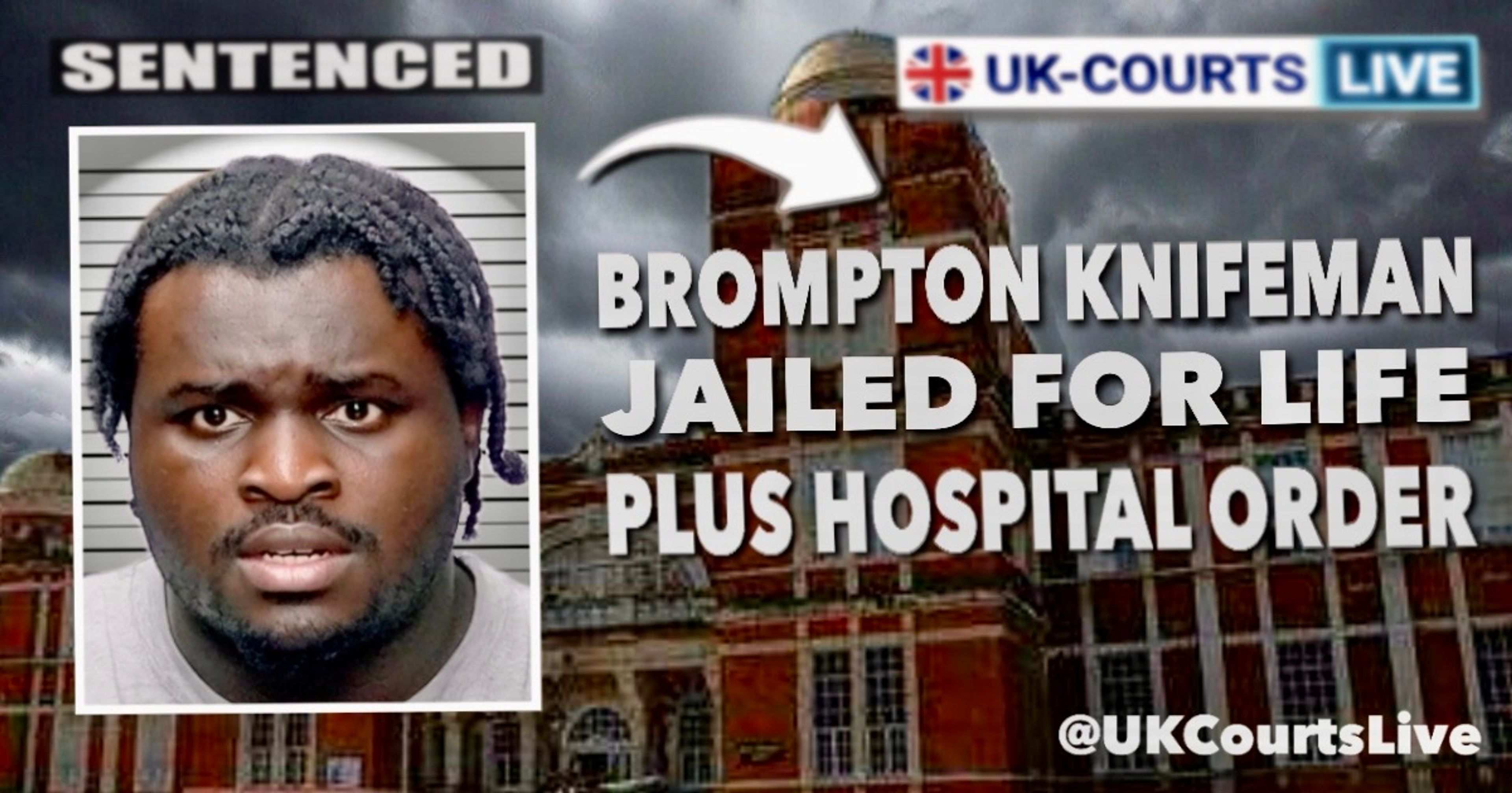 🔴 BROMPTON KNIFEMAN JAILED FOR LIFE OVER 'SAVAGE' ARMY OFFICER ATTACK