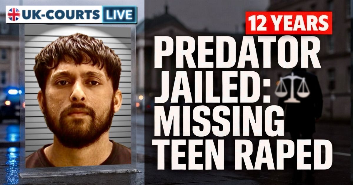 🔴 12 YEARS FOR RAPIST WHO PREYED ON VULNERABLE MISSING GIRL