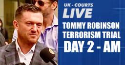 Tommy Robinson Faces Terror Charge in Court Over Phone PIN Refusal