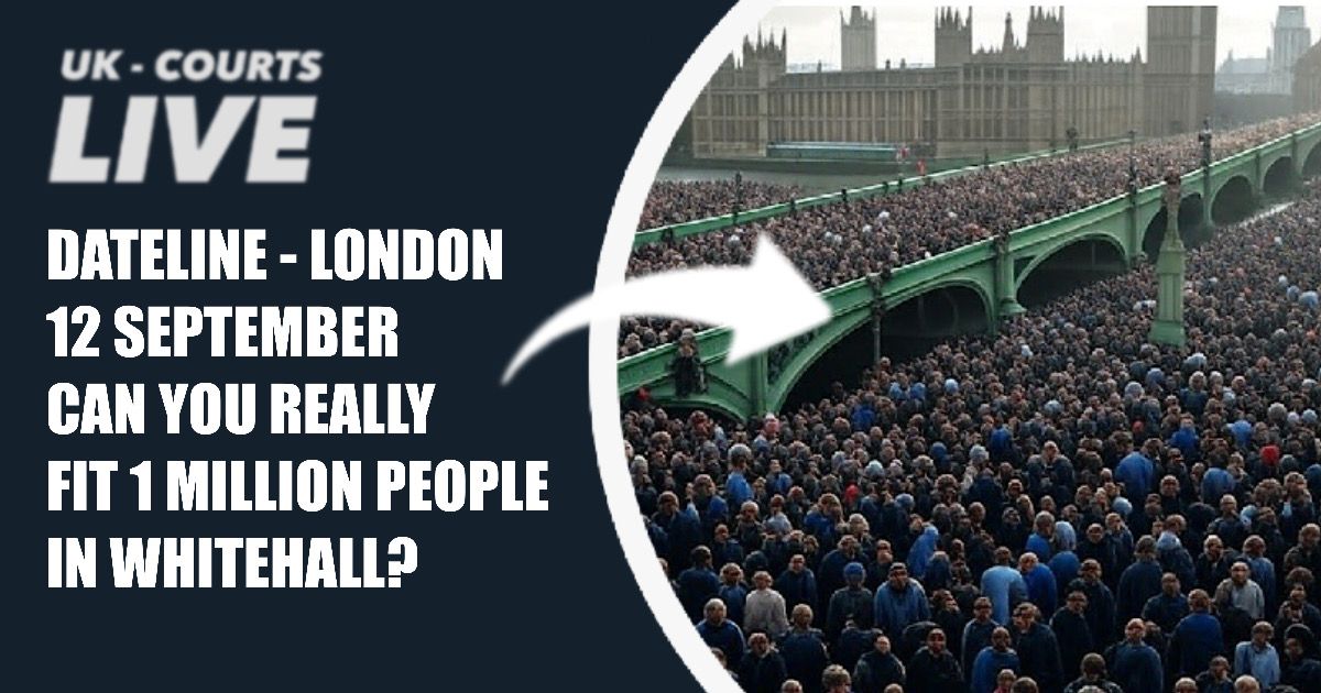 🔴 CAN YOU REALLY FIT ONE MILLION PEOPLE IN WHITEHALL⁉️