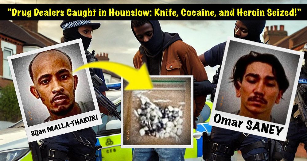 Drug Dealers Caught Red-Handed with Knife and 50 Wraps of Heroin & Cocaine – Jailed for 6½ Years!