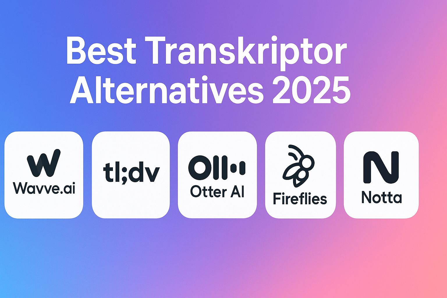 5 Best Transkriptor Alternatives in 2025