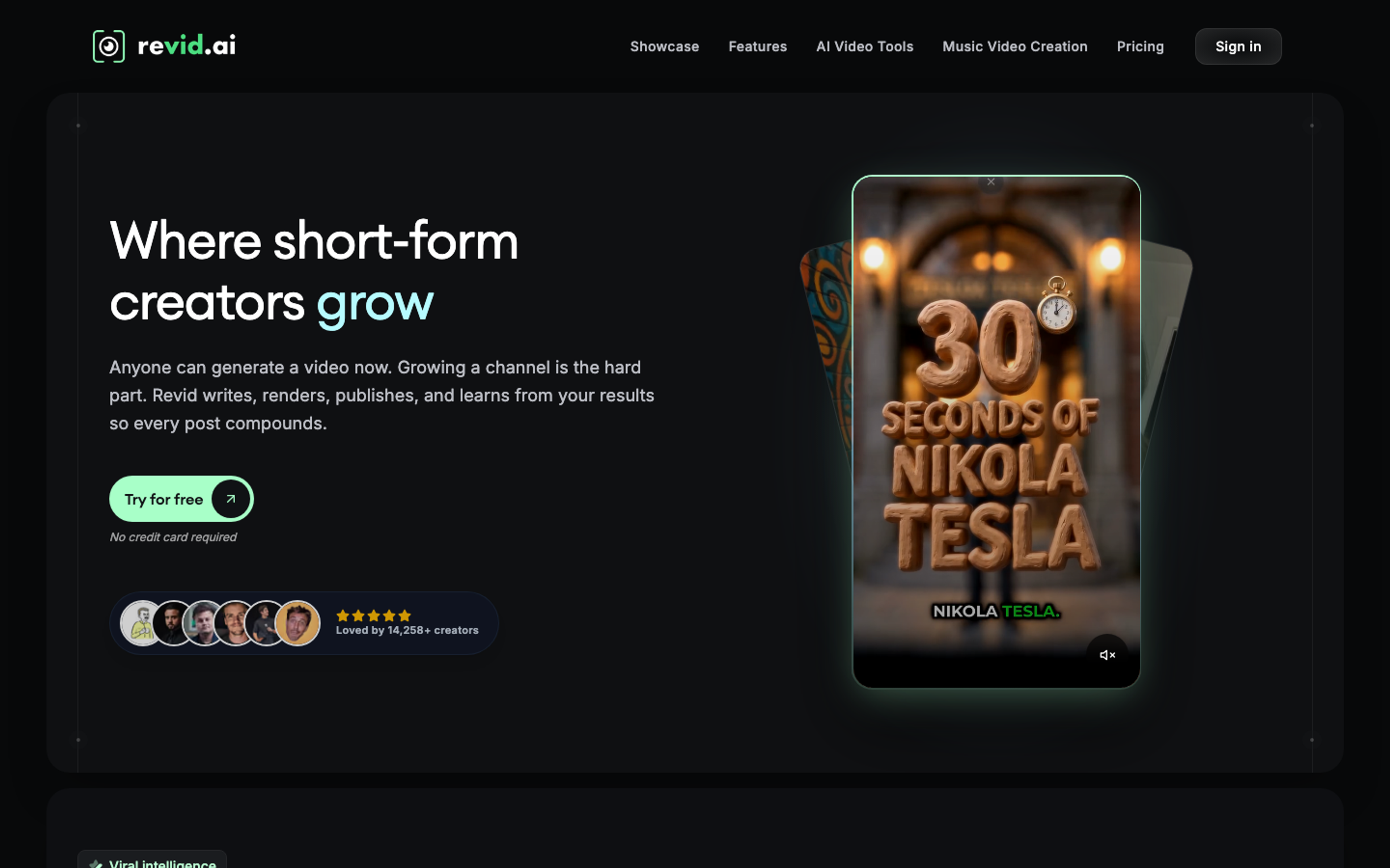 Revid pricing page with Hobby and Growth plans