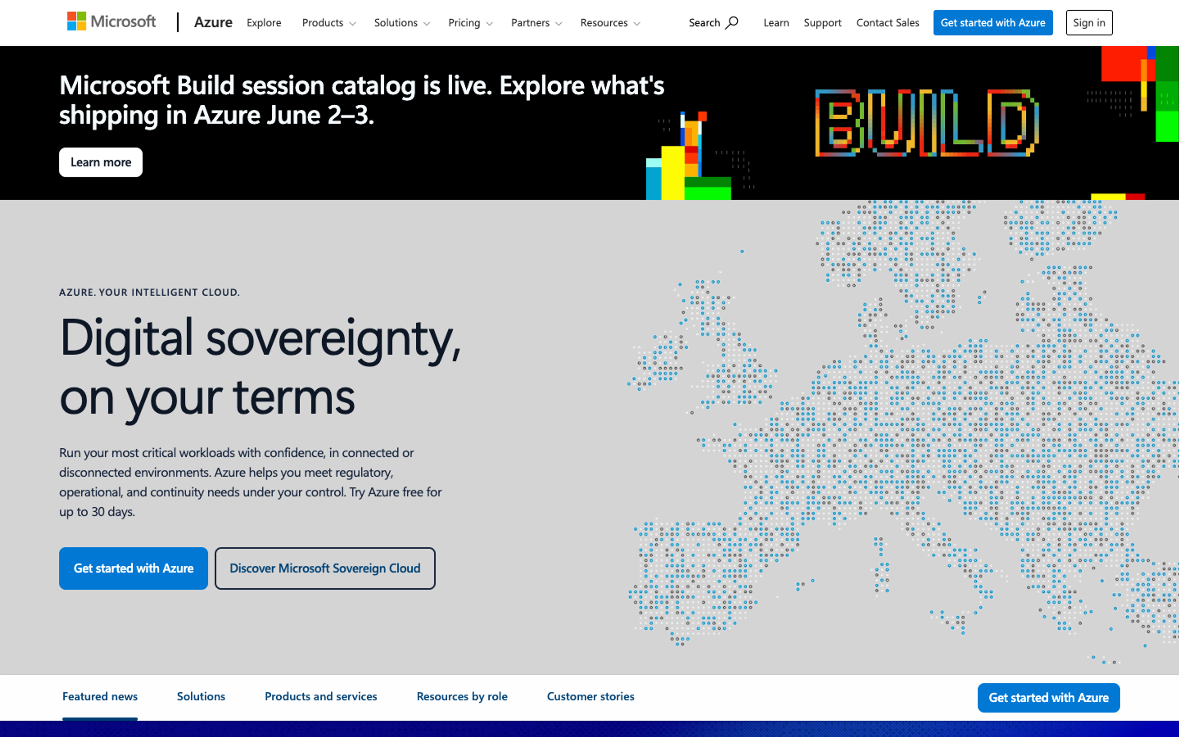 Azure AI Speech Overview homepage screenshot