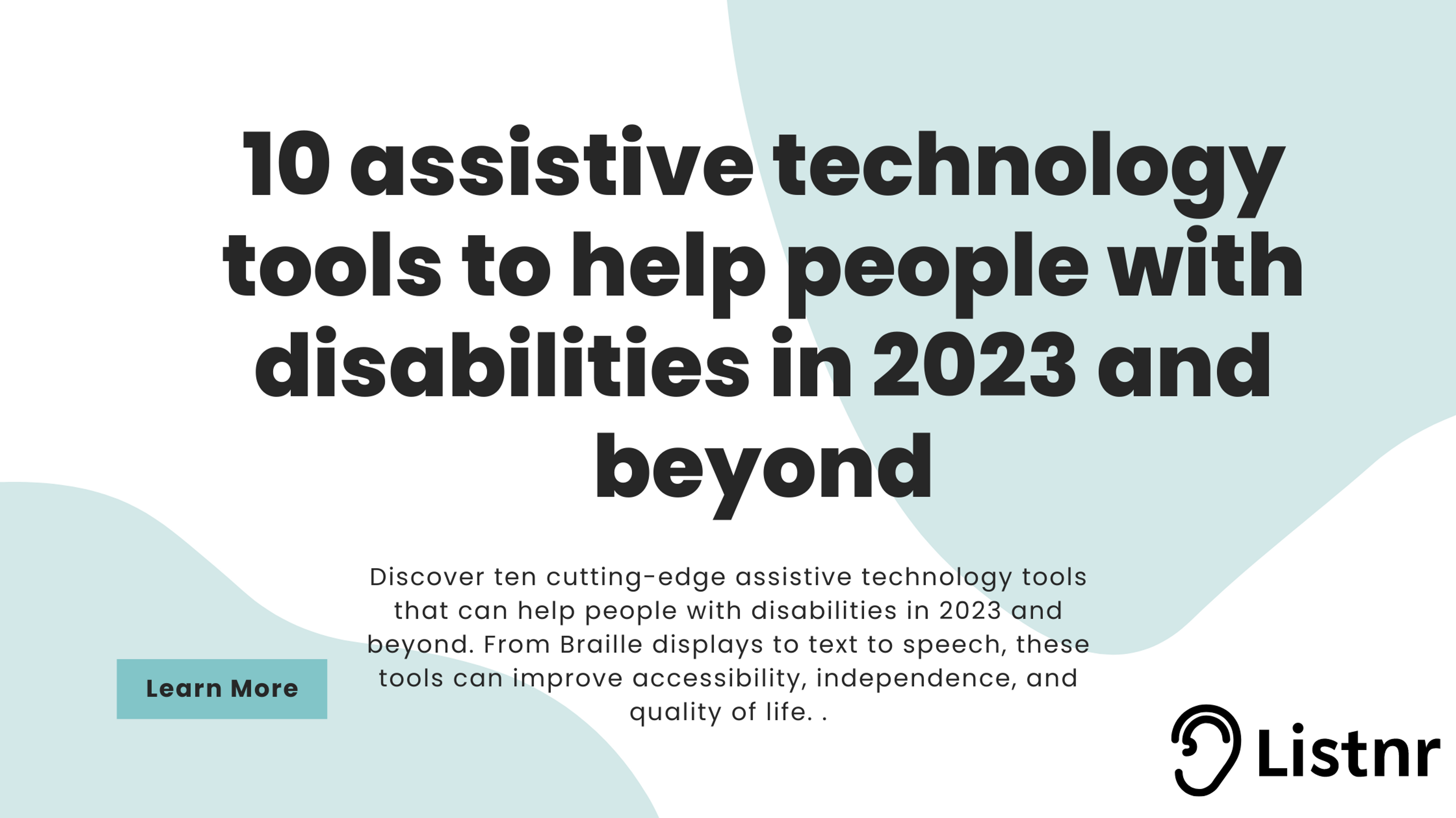10 assistive technology tools to help people with disabilities in 2023 and beyond
