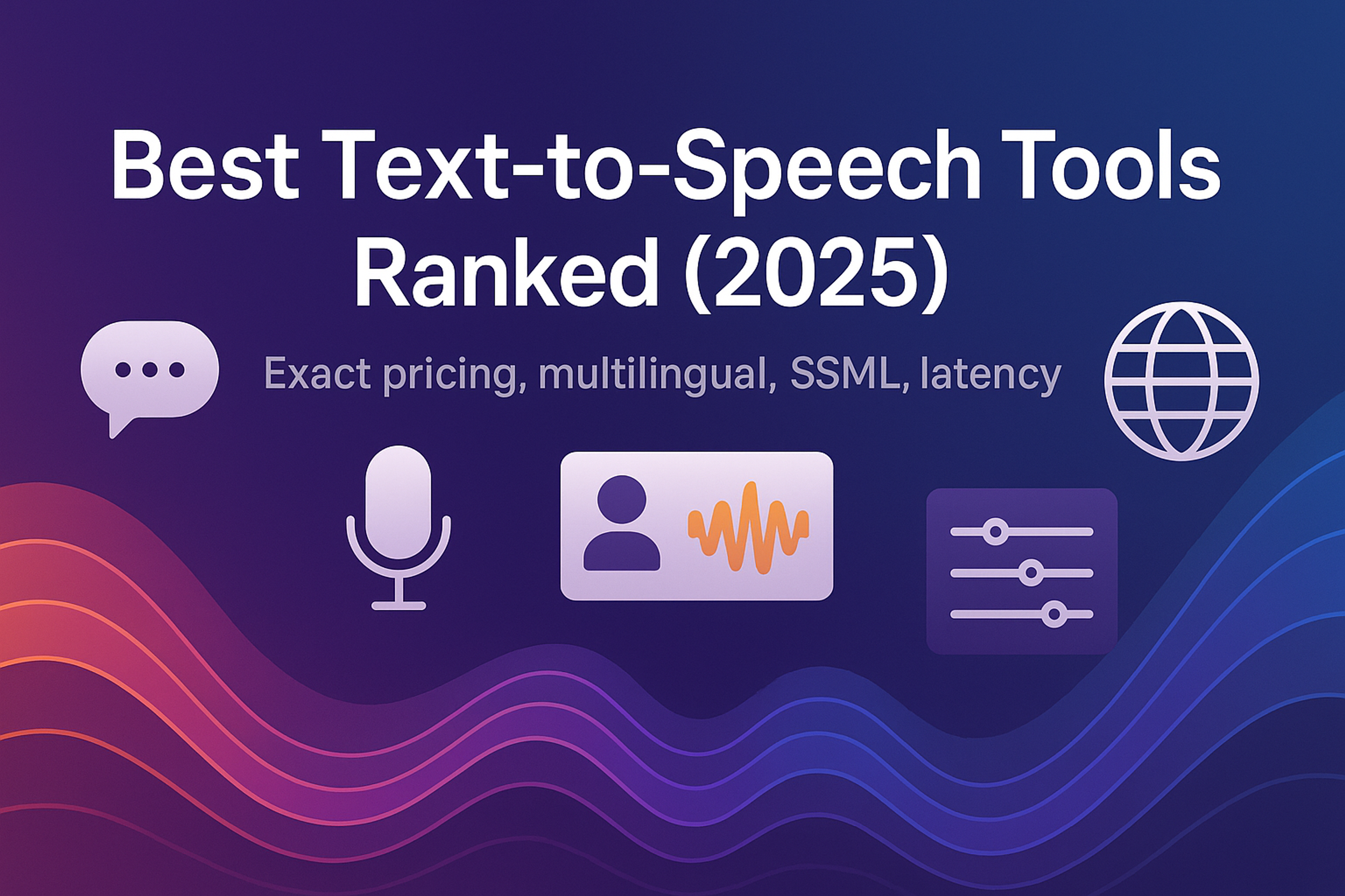 Best Text to Speech Tools Ranked (2025)