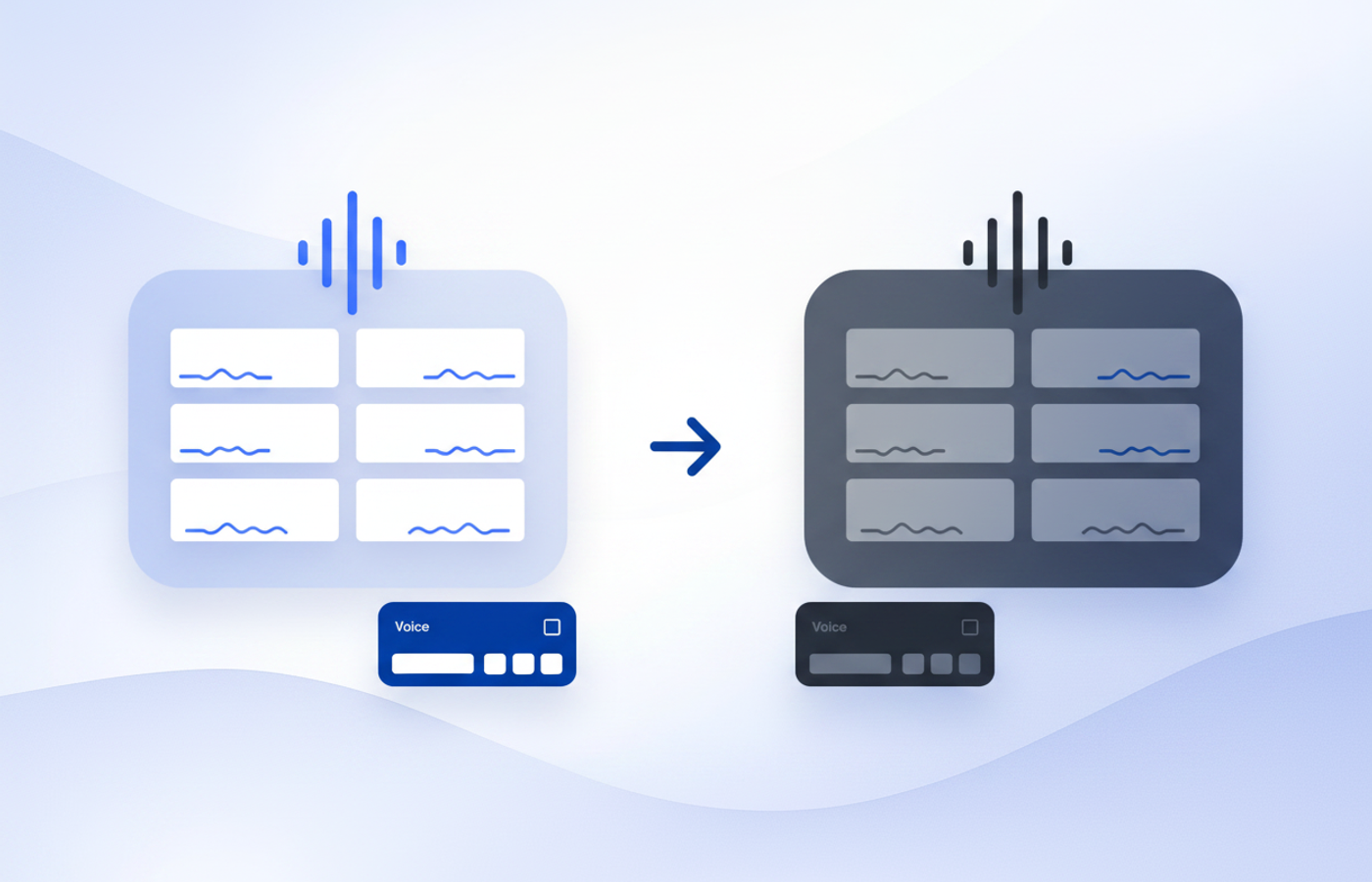 Answer-first comparison illustration
