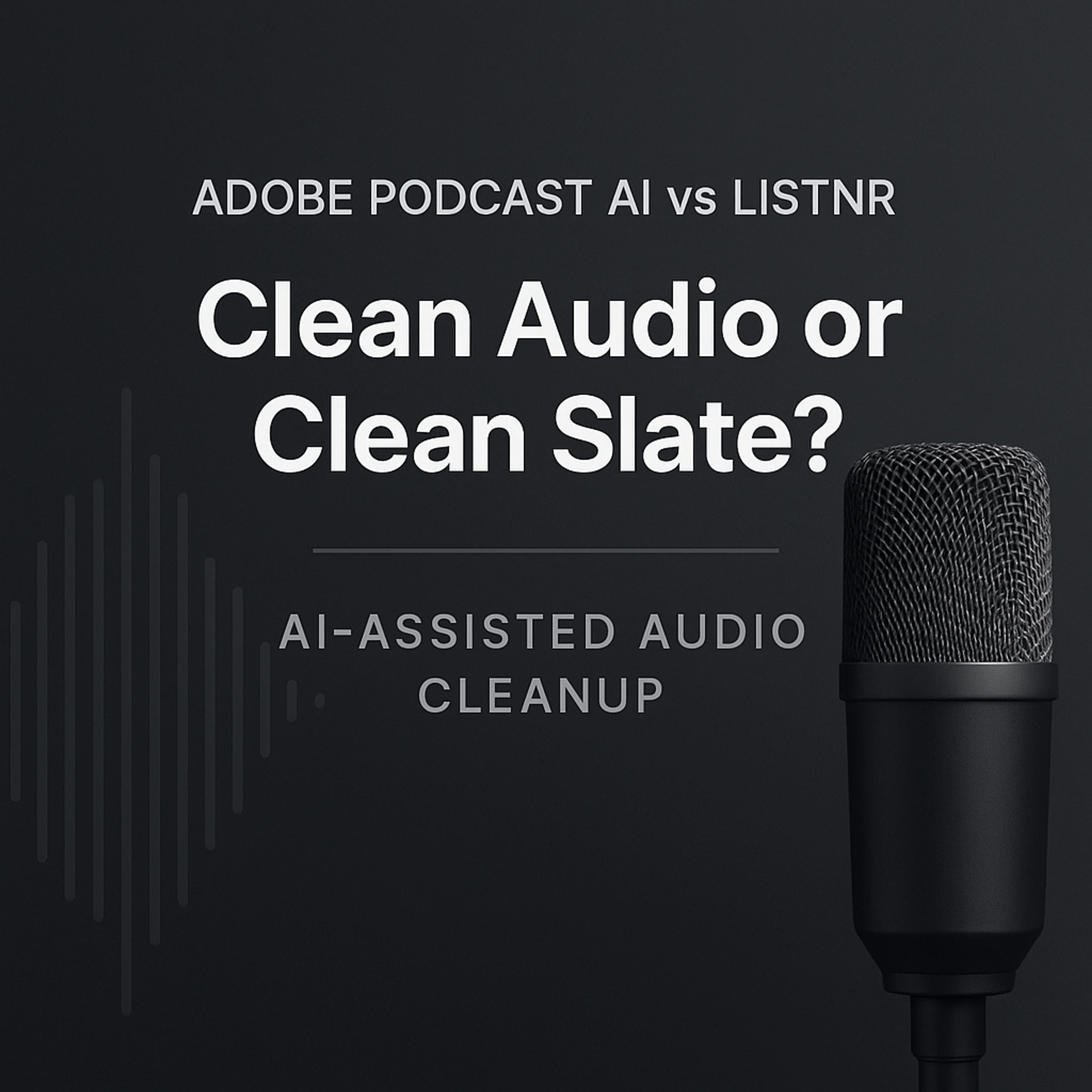 Adobe Podcast: AI-Assisted Audio Clean-Up