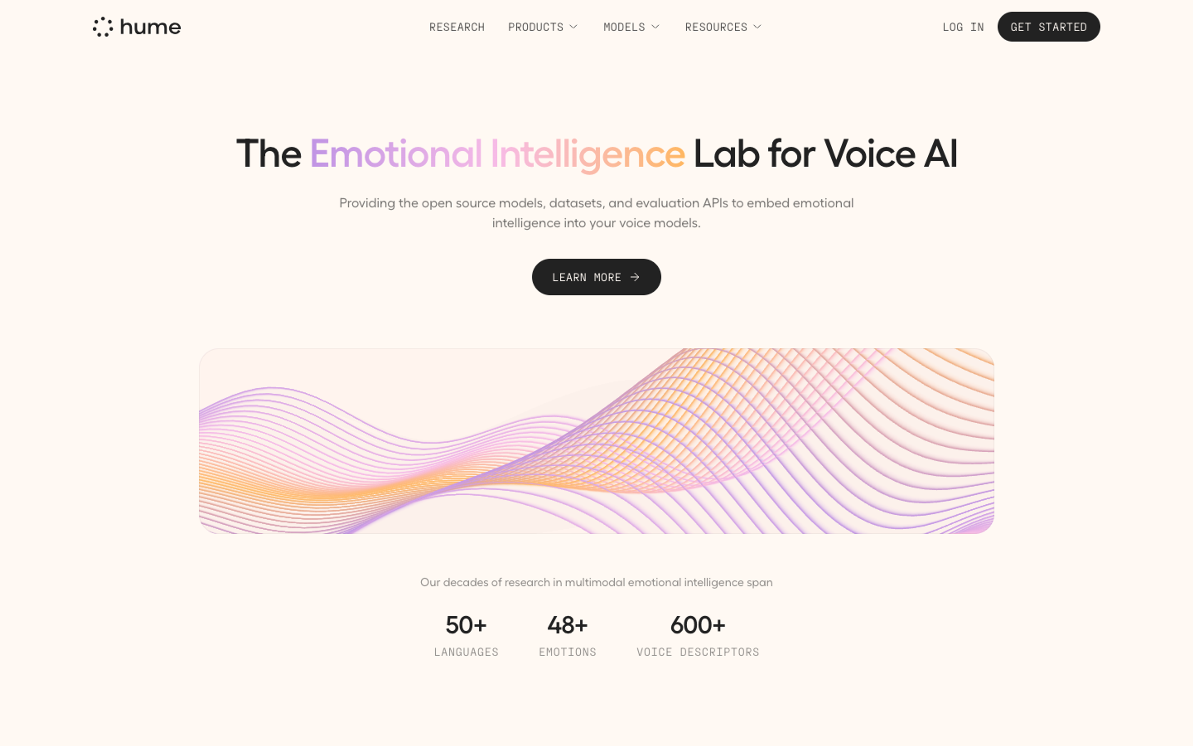 Hume Octave homepage screenshot
