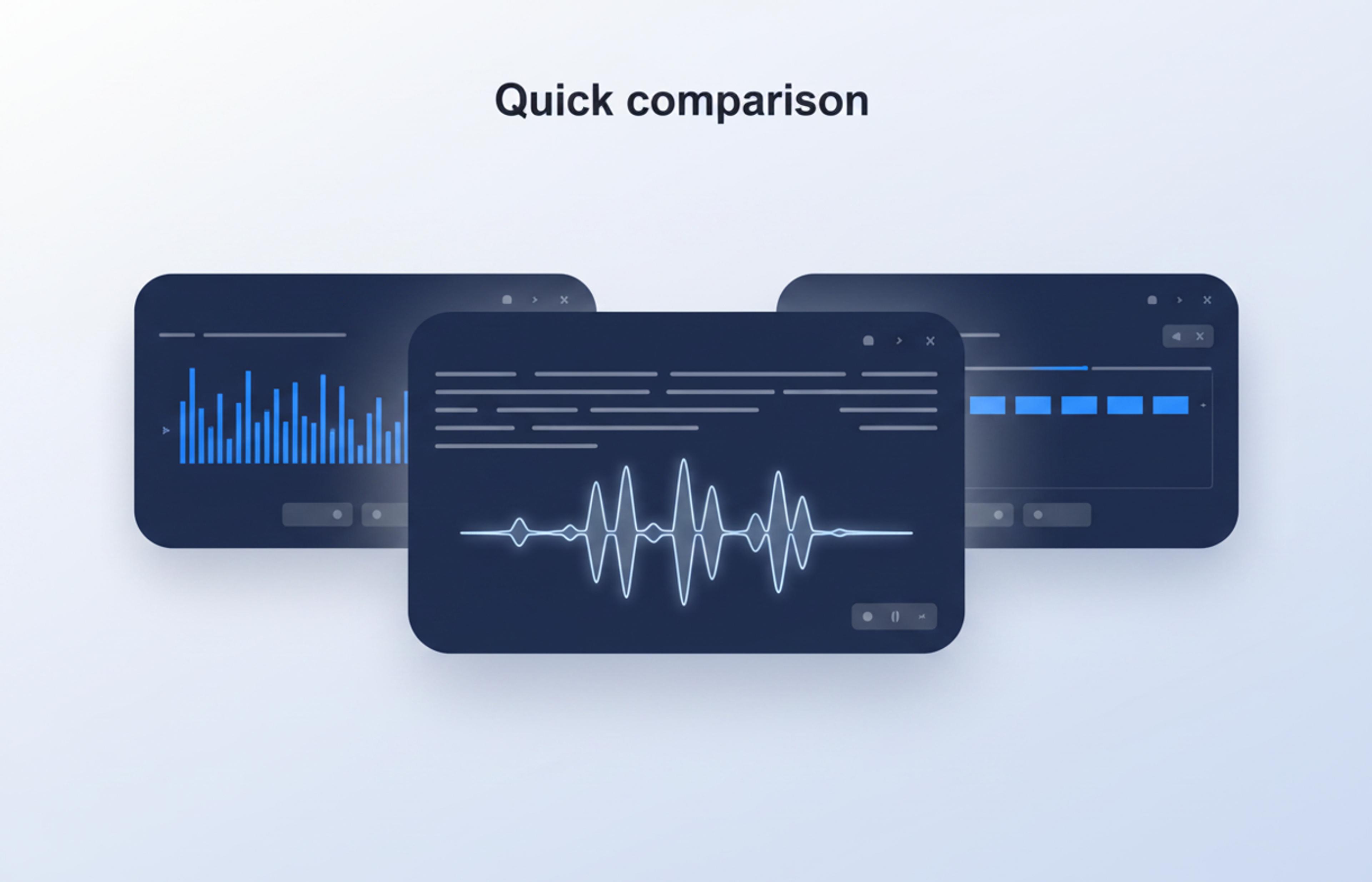 Quick comparison illustration