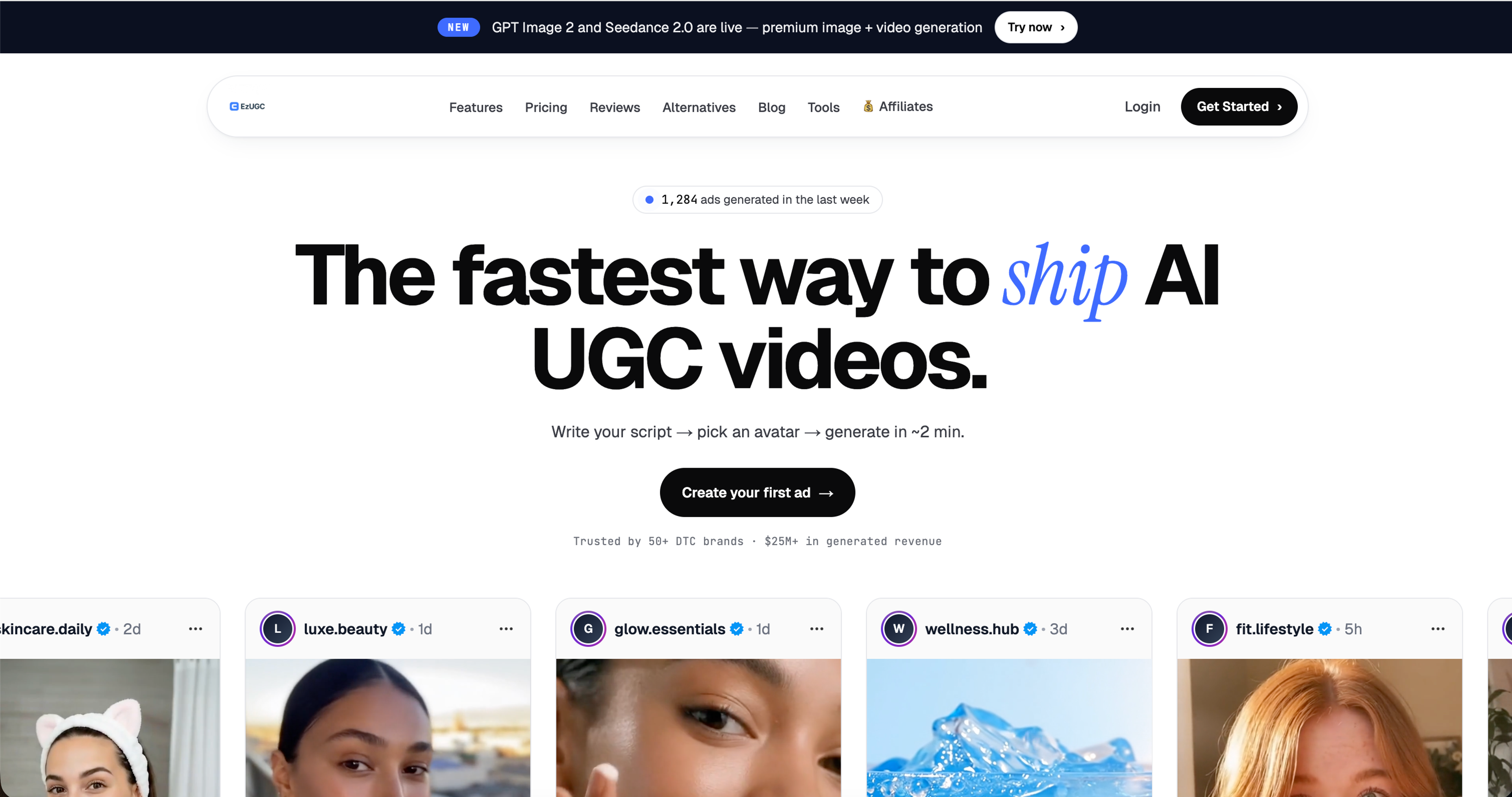 EzUGC: #1 AI UGC tool in 2026