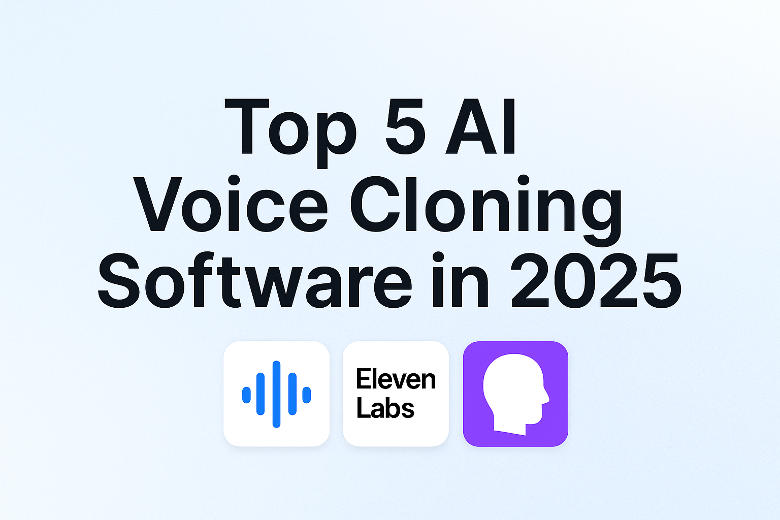 Top 5 AI Voice Cloning softwares in 2025