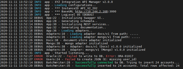 Log monitoring through terminal tailing