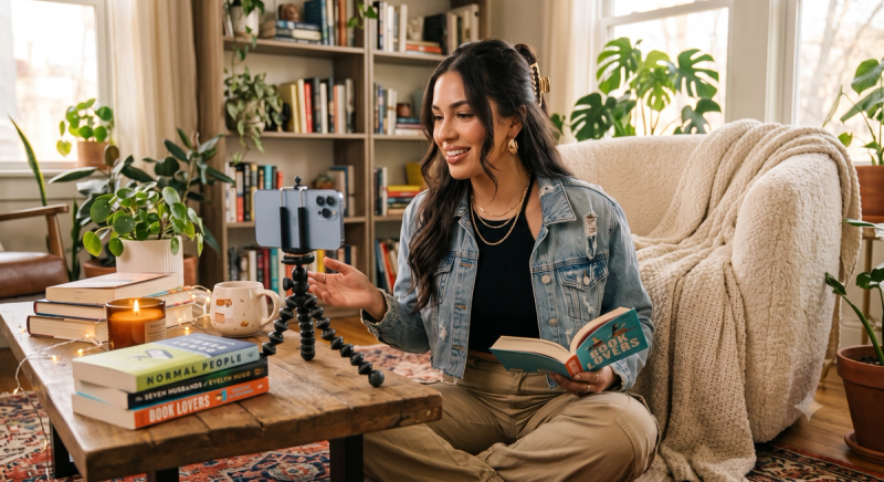 How to Film Cozy Reading Updates and Aesthetic Book Reviews