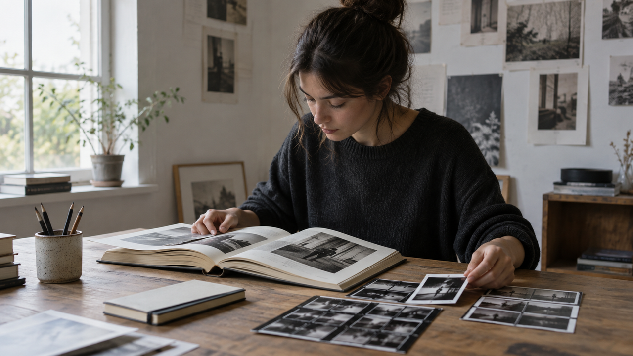Editorial image created for this article; it illustrates a reference-led photography workflow and is not presented as a WayShot camera result.