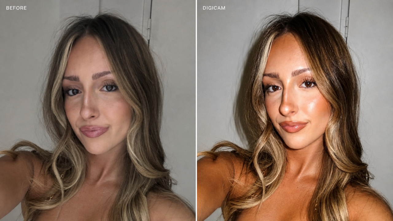 Before and after: WayShot DigiCam Style