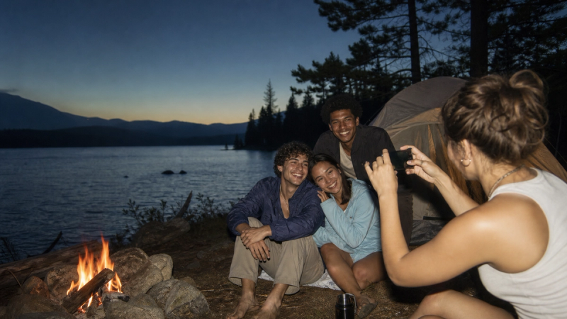 How to Give Your Camping Photos a Nostalgic Summer Vacation Aesthetic with AI