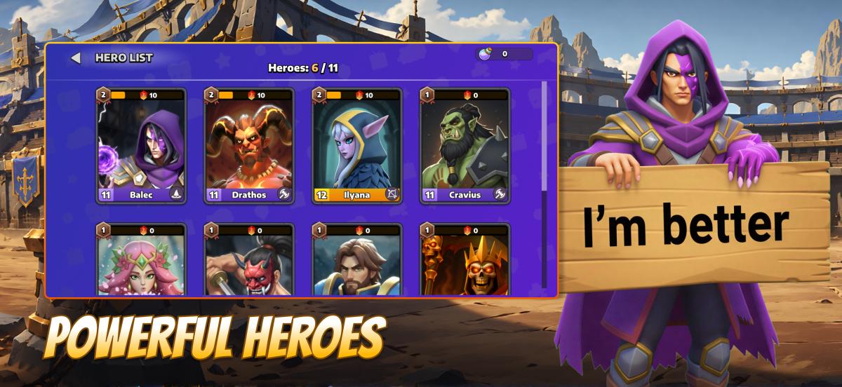 Blitz of Battle - Showcase Powerful Heroes