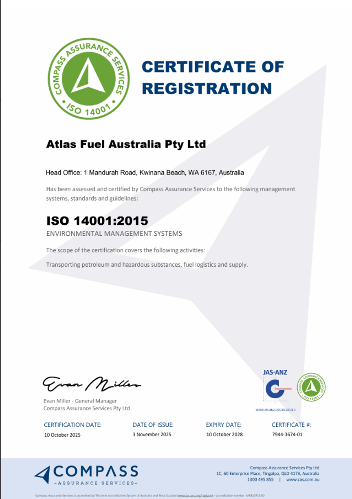 ISO 9001 — Quality Management Systems