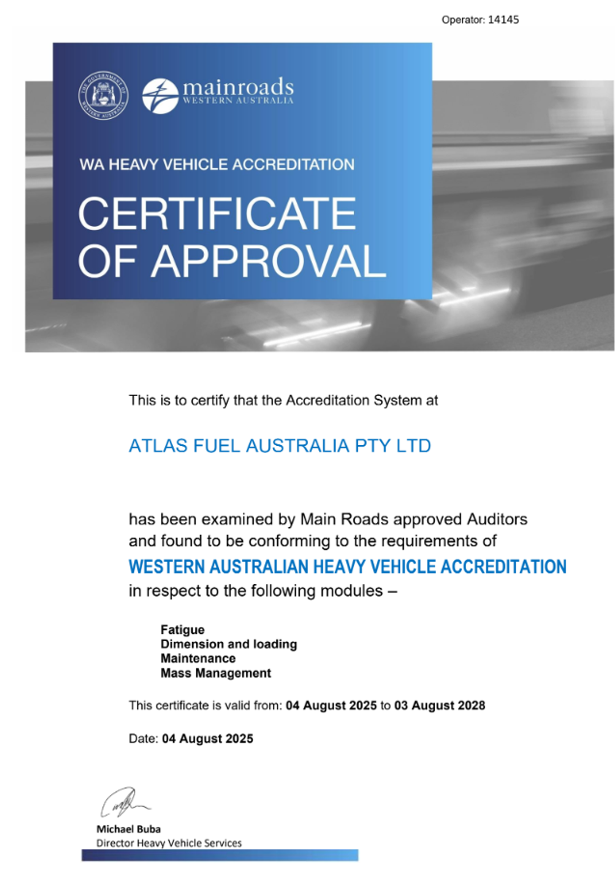 WAHVA / Western Australian Heavy Vehicle Accreditation