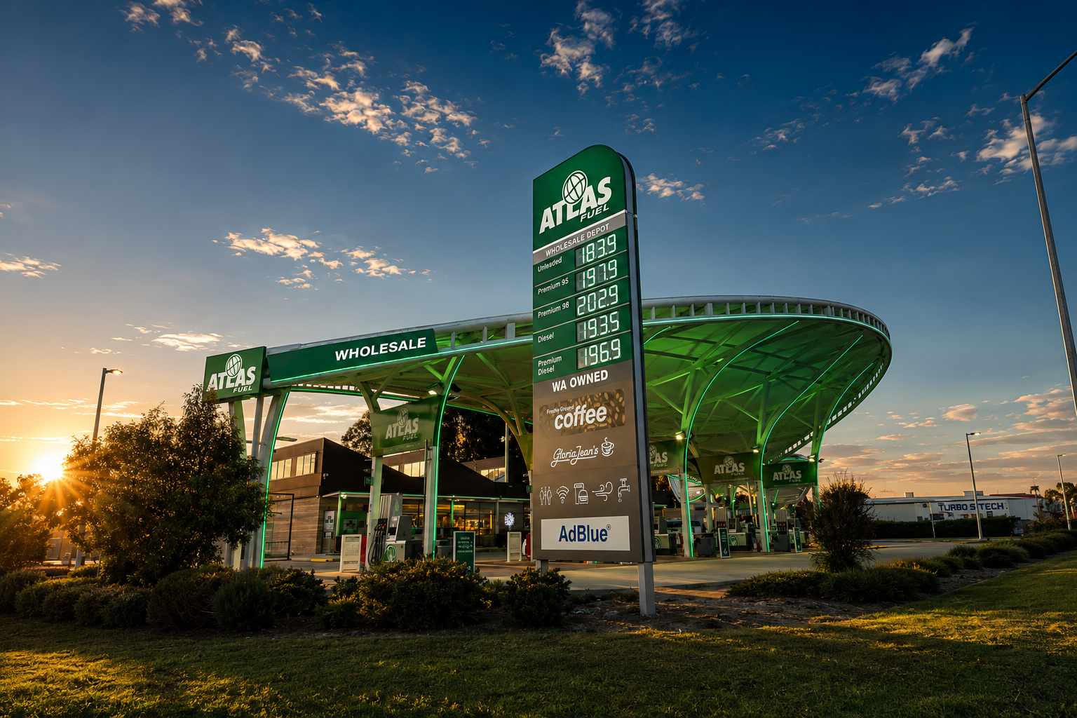 atlas fuel australia-bulk-diesel-fuel-supplier-transport-retail-service-stations-perth-western-australia - Fuel Watch - Cheap Fuel - Diesel - Unleaded 91 