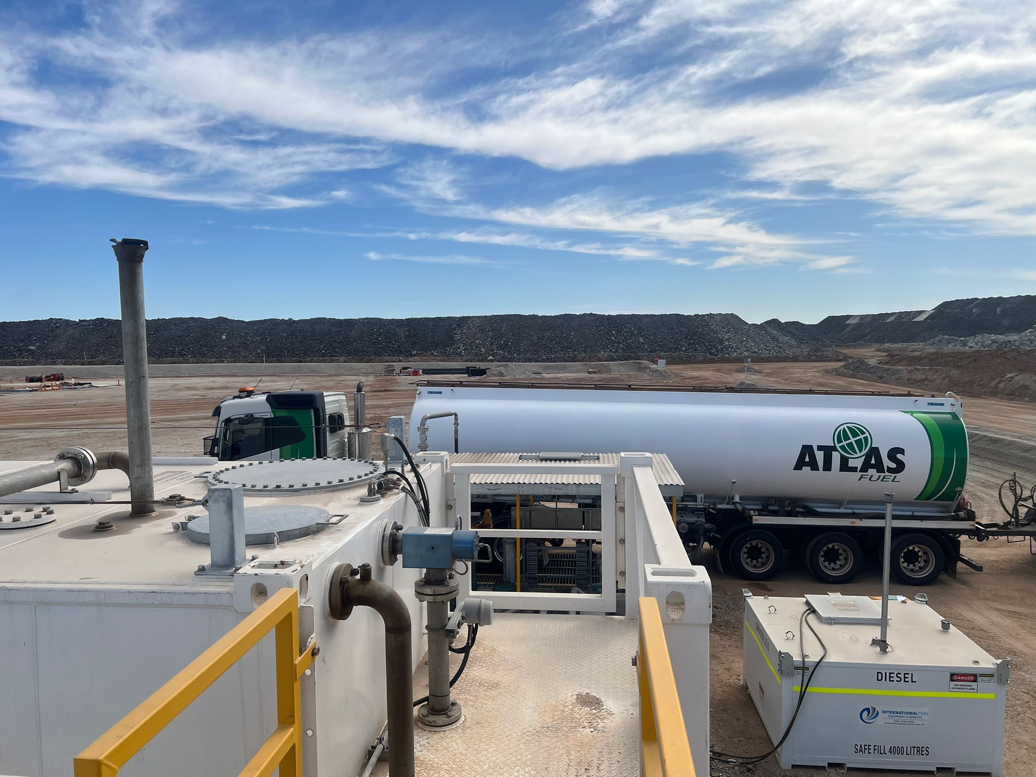 Atlas fuel delivery truck