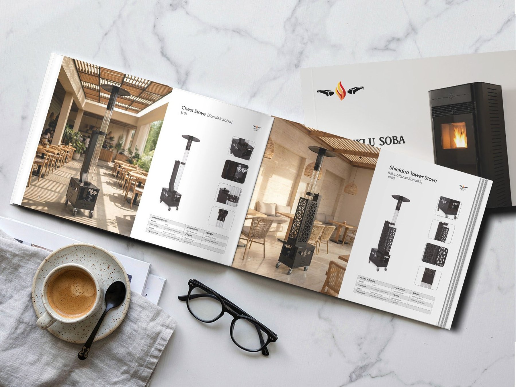 Katalog · dış mekân ısıtıcıları