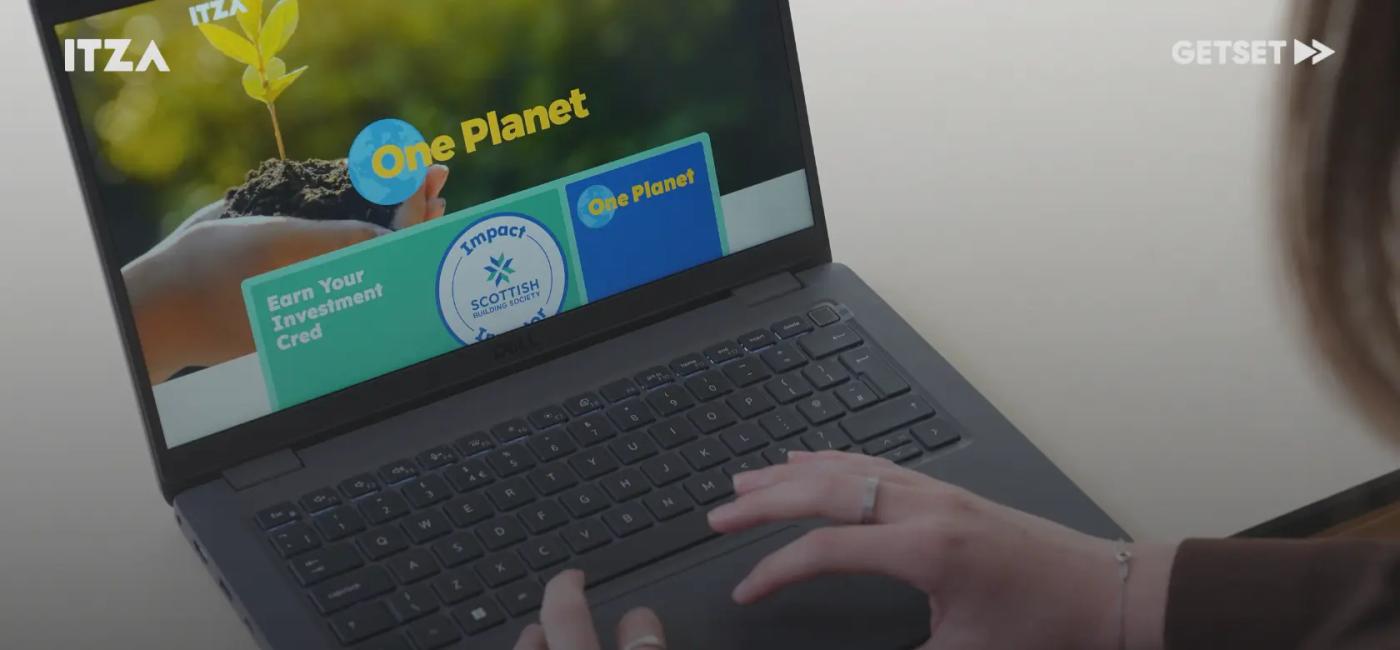 Typing on a laptop