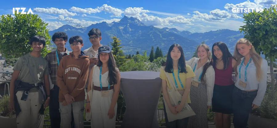 Group of students in Switzerland