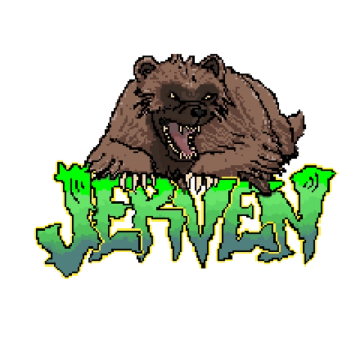 Pixel art logo of a Wolverine