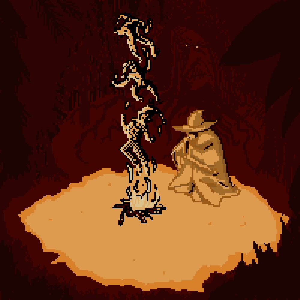 Pixel art image of Old Hag - first test