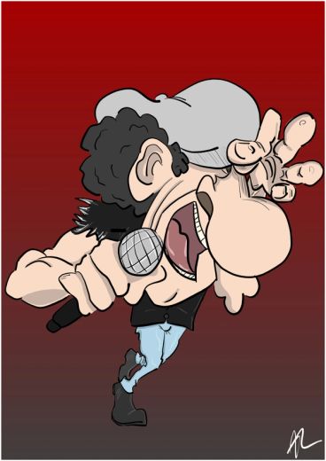 Brian Johnson - Caricature