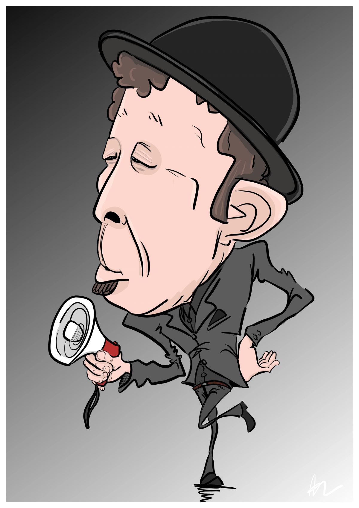 Tom Waits caricature