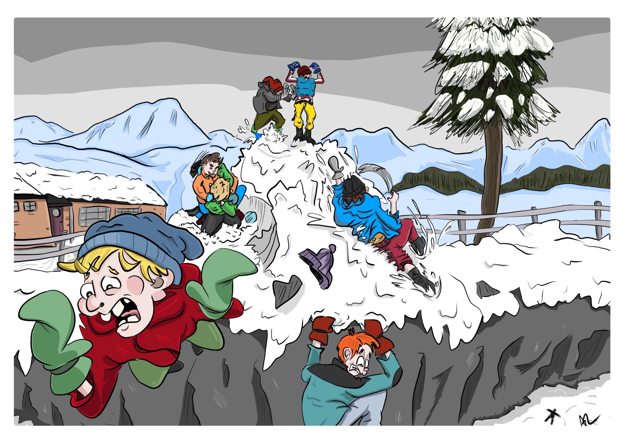 King of the hill war in the school yard