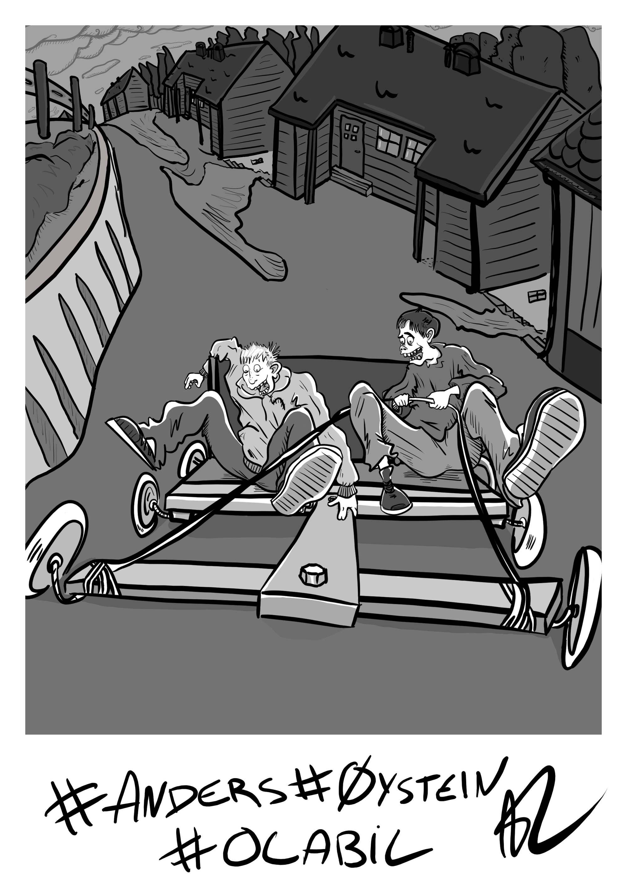 Childhood memory of me and a friend making a soapbox car