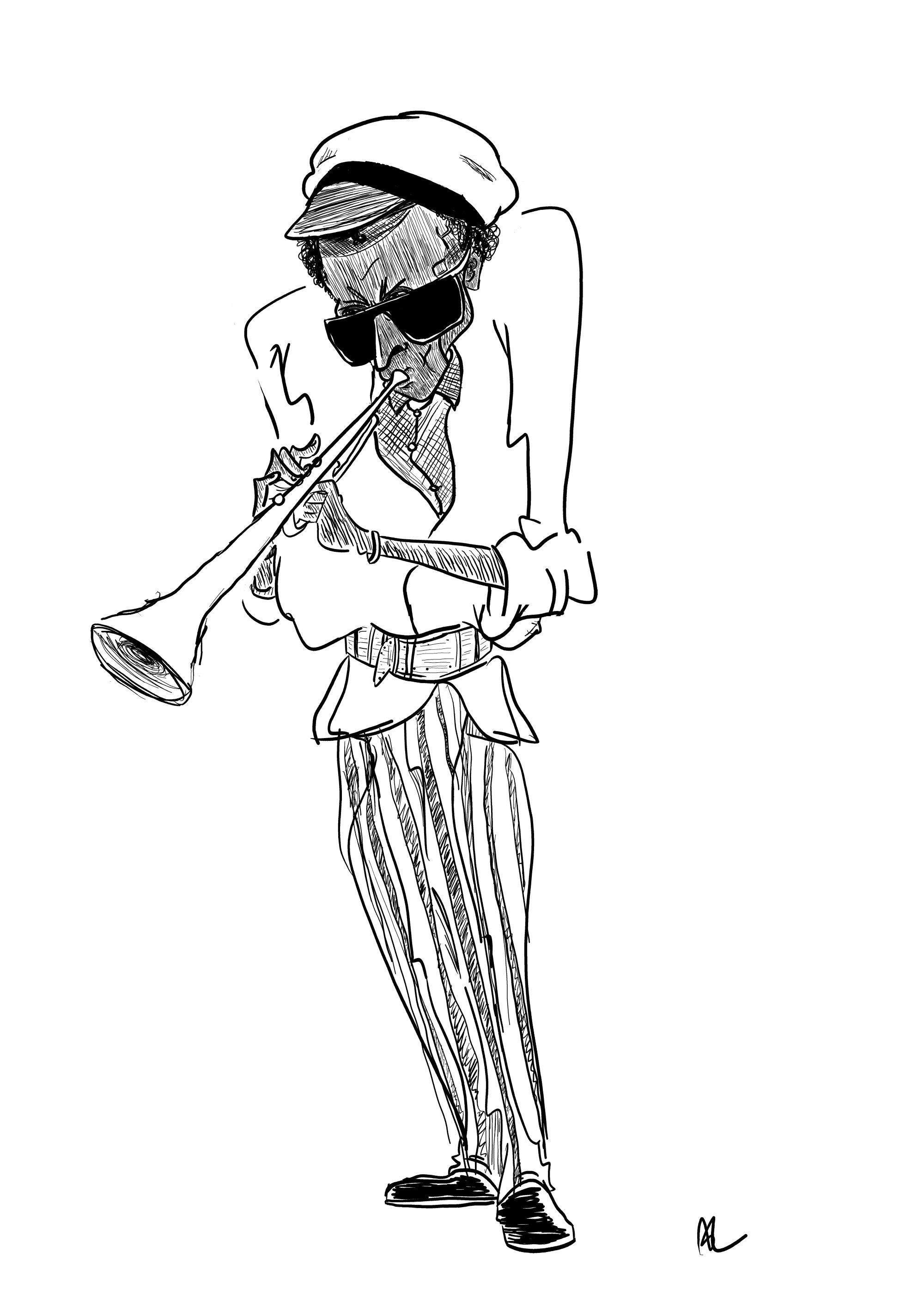 Miles Davis - Caricature