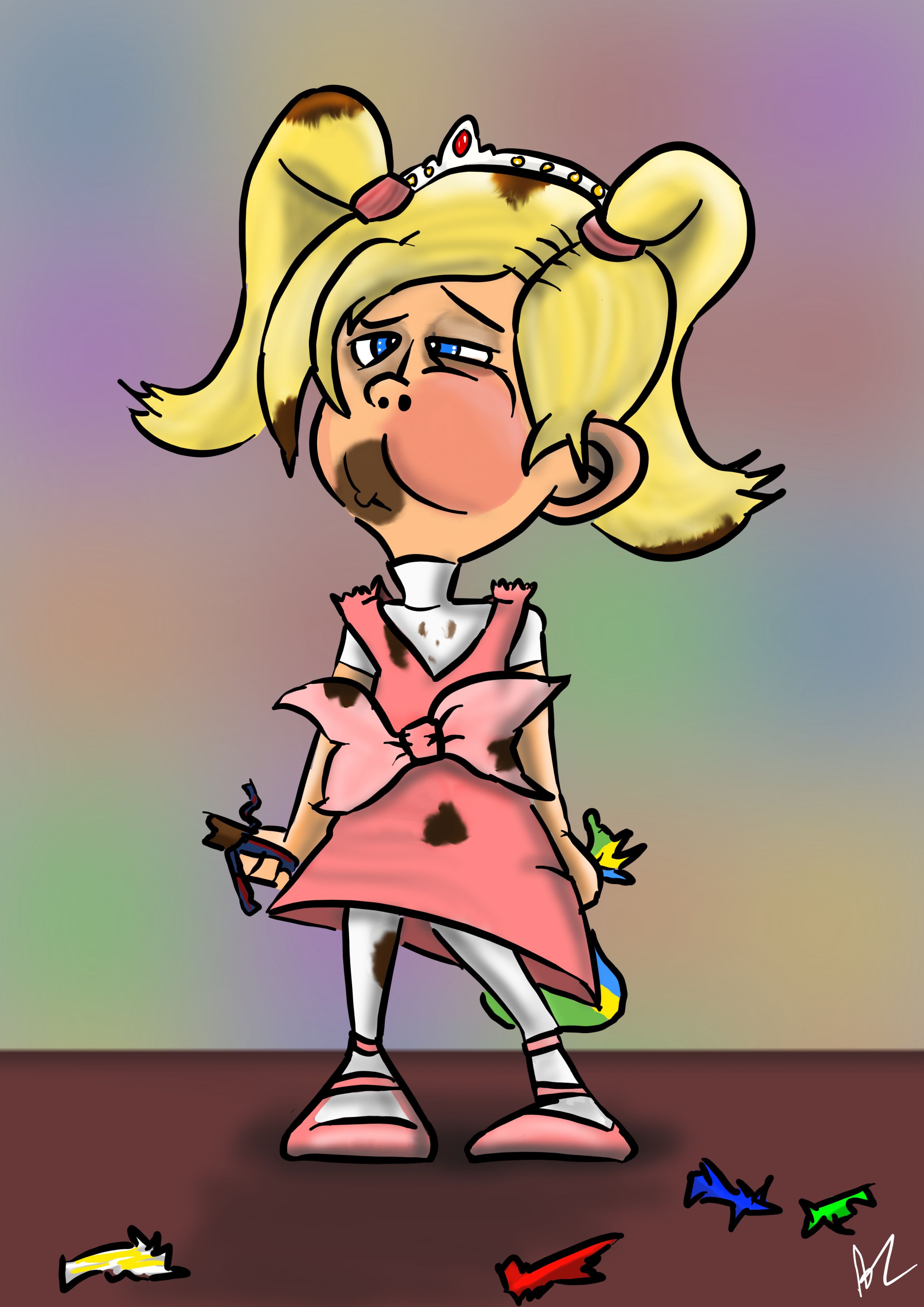 A kid being addicted to sugar