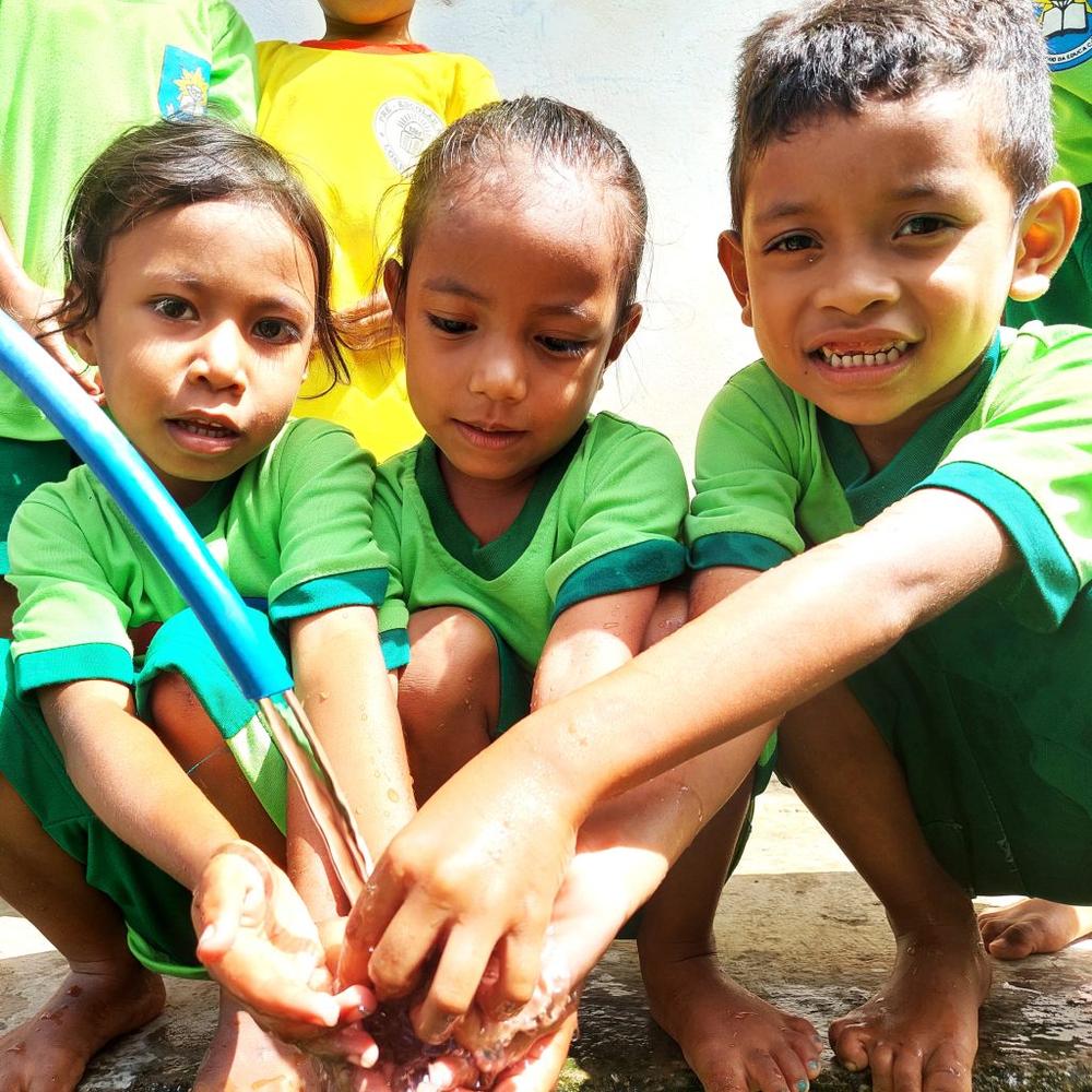ChildFund is supporting communities around the world, including in Timor-Leste (pictured), to build and repair clean water systems to help keep children healthy and free from disease.